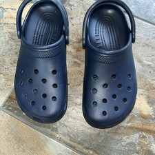 Crocs Classic Blue Slip-On Clog Sandal Unisex Comfort - Men 6/Women 8