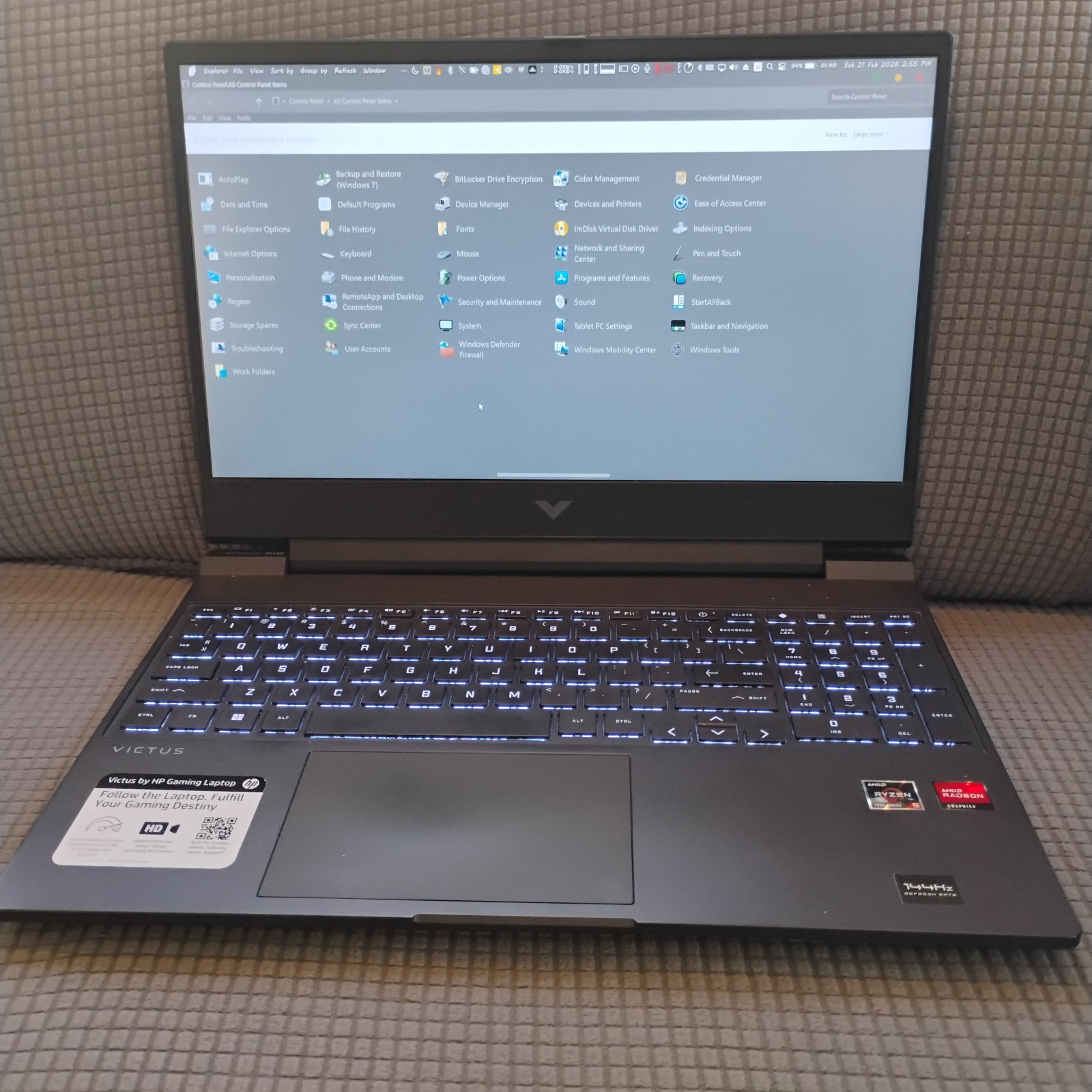 HP Victus Gaming Laptop with Monitor