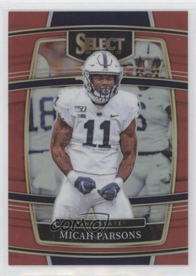 2022 Panini Select Draft Picks Concourse Red Prizm 15/149 Micah Parsons #85 0c2