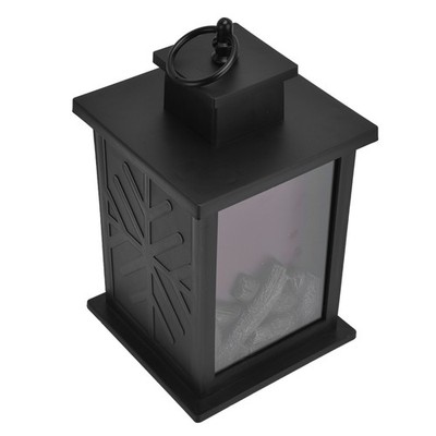 Fireplace Lantern LED Portable Hanging Handle Simulation Decoration Survival SET