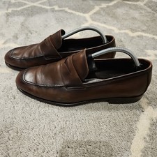 To Boot New York Adam Derrick Brown Leather Loafers Men's Size 9.5 M Dress