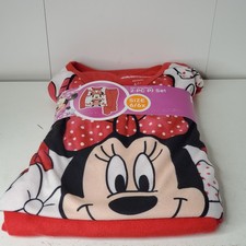 Disney Minnie Mouse Girls Flannel Pajama Set 2-Piece Size 6/6X New
