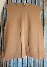 Süsser Pullunder Pullover Kapuze Tunika Shirt Pulli braun hellbraun ❤️ 40 Opus