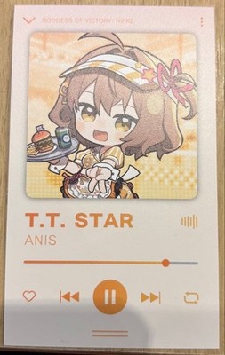 Goddess of Victory NIKKE Anis Tower Records Music Player Style Bonus Card Mint