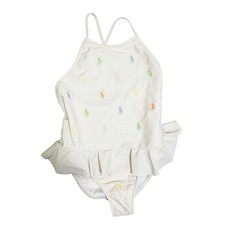 Polo Ralph Lauren Girls One Piece Pony Swimsuit size 6