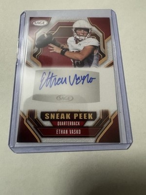 SAGE 2025 Sneak Peek Autograph Ethan Vasko #SPA-EV Liberty Flames NCAA QB