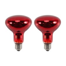 2 Pack 100W Reptile Heater Bulbs, Amphibian Infrared Sunning Bulbs, Reptile1762