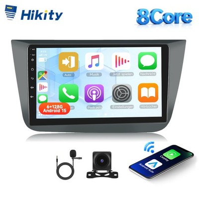 KAM 6+128G Carplay Android 15 Autoradio GPS Navi RDS Für Seat Altea XL 2004-2015