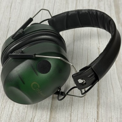 Caldwell Shooting Supplies Noise Canceling Headphones Green Tested & Working