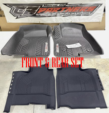 New Oem Gm 2019-2026 Silverado Z71 Front Rear Black Molded Floor Liners Mats