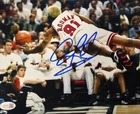 Dennis Rodman Signed METALLIC Photo 8x10  NWO Bulls Worm Autograph HOF JSA HOGAN