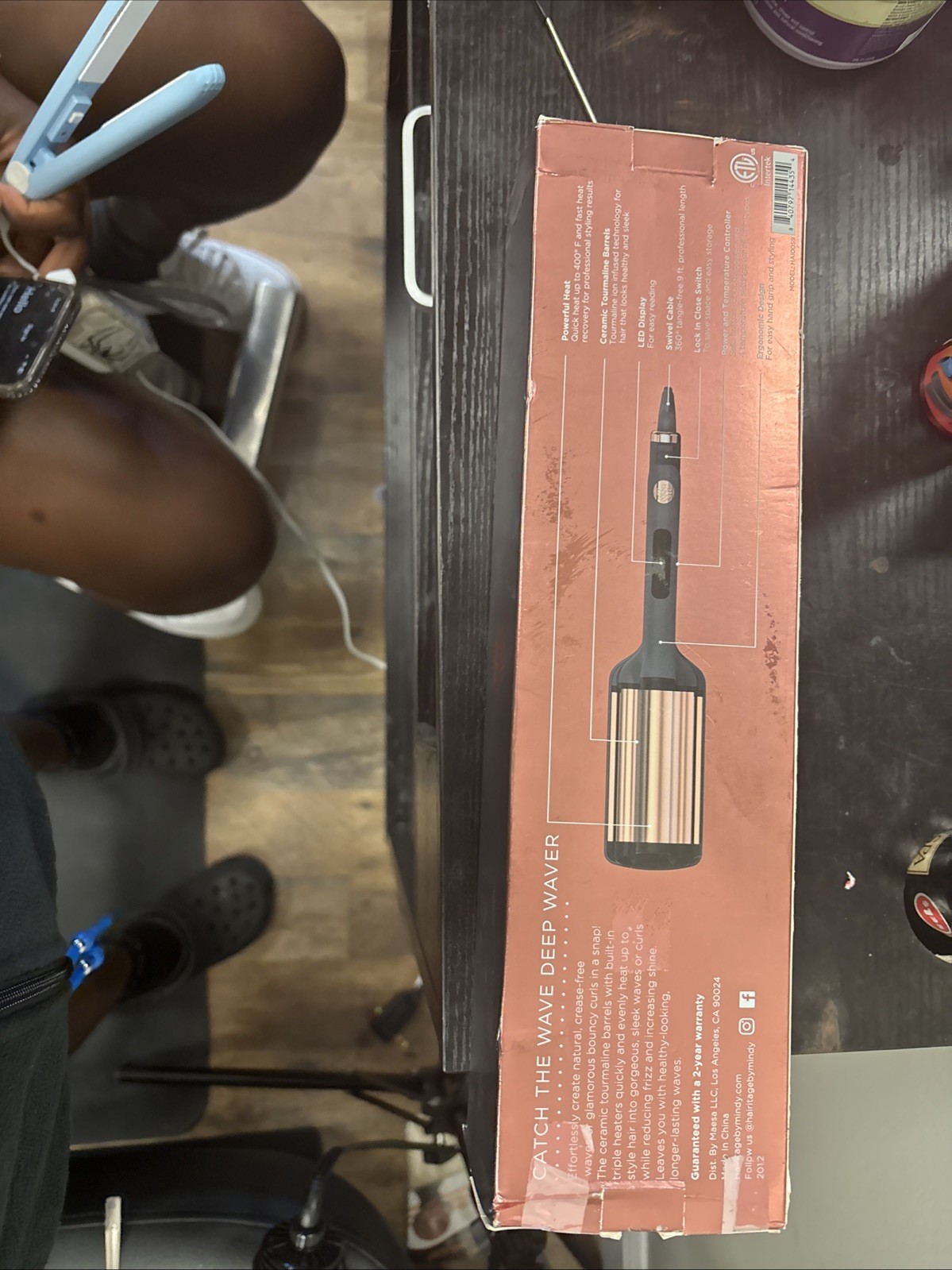 Hairitage by Mindy McKnight Catch the Wave Deep Waver Wavy Curling Iron