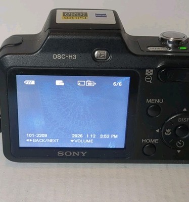 Sony Cyber-shot DSC-H3 8.1 MP Digital Camera - Silver for sale