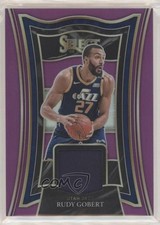 2020-21 Panini Select Selective Swatches Purple Prizm 37/99 Rudy Gobert 02v3