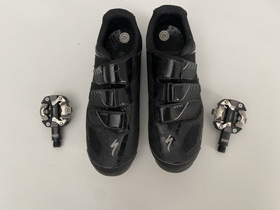 Look X Track Pedale und Specialized MTB Schuhe Gr. 42