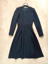 women maje dress navy polyester 36
