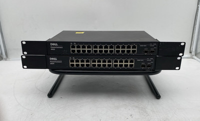 LOT OF 2 Dell PowerConnect 2824 Switch M521M 24 Port Fully Managed Switch