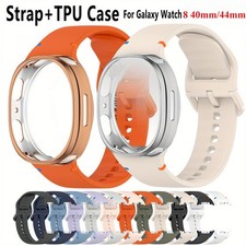 No Gap Silicone Strap Full Protector Case for Samsung Galaxy Watch 8 40mm/40mm