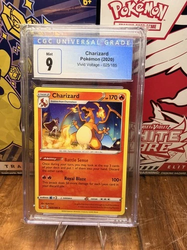 2020 Pokemon Charizard Vivid Voltage 025/185 CGC 9
