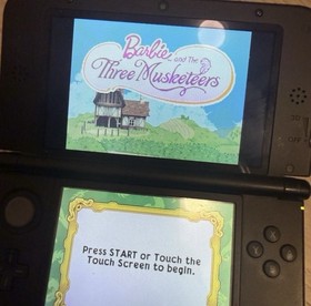 3 Nintendo games Barbie Jet Set Style, 3 Musketeers, Horse Adventures DS 2DS 3DS