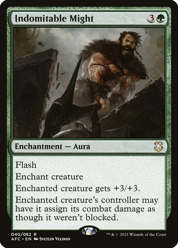 MTG Indomitable Might ** Forgotten Realms Commander ** English - Picture 1 of 2