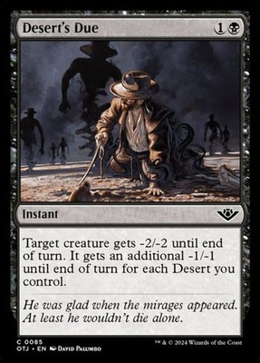 Desert's Due (Outlaws of Thunder Junction 85) - Common Magic: The Gathering Karte
