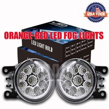 For Subaru Forester 2014-2018 Pair Bumper Orange-red Led Fog Lights Front Lamps For Subaru Forester 2014-2018 Pair Bumper Orange-red Led Fog Lights Front Lamps