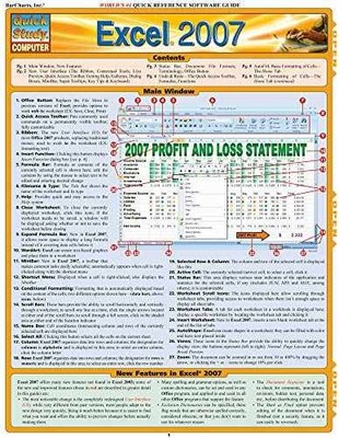 Excel 2007 (Quick Study Computer) - Cards, by BarCharts Inc. - Very Good