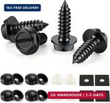 LivTee Rustproof License Plate Screws for Securing License Plates Frames and Cov