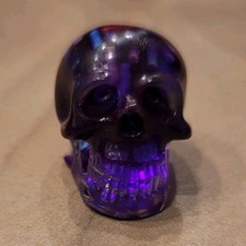 Resin Purple Skull with sprinkles Keychain