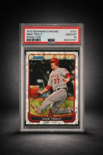 2012 Bowman Chrome Mike Trout X-Fractor – PSA 10 GEM MINT