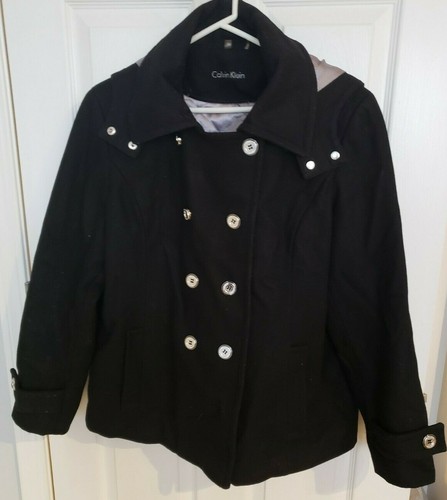 calvin klein peacoat women with hood