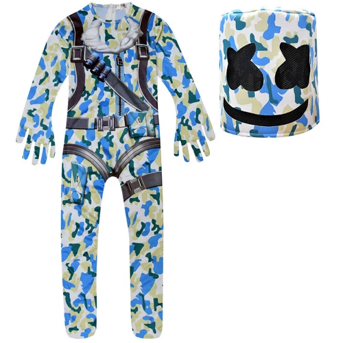 Kids Fortnite Cosplay Jumpsuit Video Game Costume Dress FancyHalloween Outfits% - Picture 5 of 43