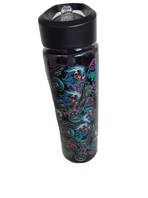 DISNEY MULTI-VILLAIN 24 OZ. SINGLE-WALL WATER BOTTLE Urusla Maleficent Cruella