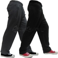 Mens Fleece Joggers Jogging Bottoms Trousers Sizes S - 5XL Gym Baggy Training