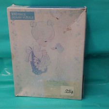 Vintage 1992 Sealed NIP Golden Puzzle Precious Moments Girl with Goose 100pc