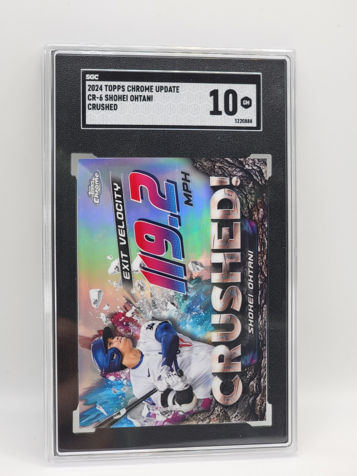 2024 Topps Chrome Update CR-6 Shohei Ohtani Crushed SGC 10