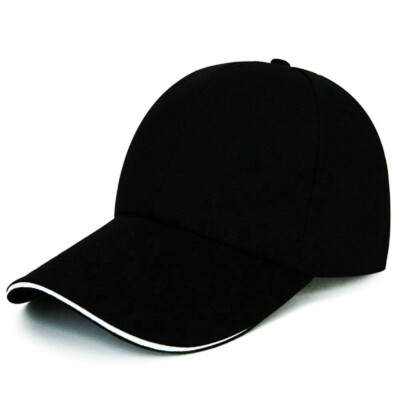Mens Womens Plain Baseball Cotton Cap Adjustable Peak Sport Summer Golf Caps