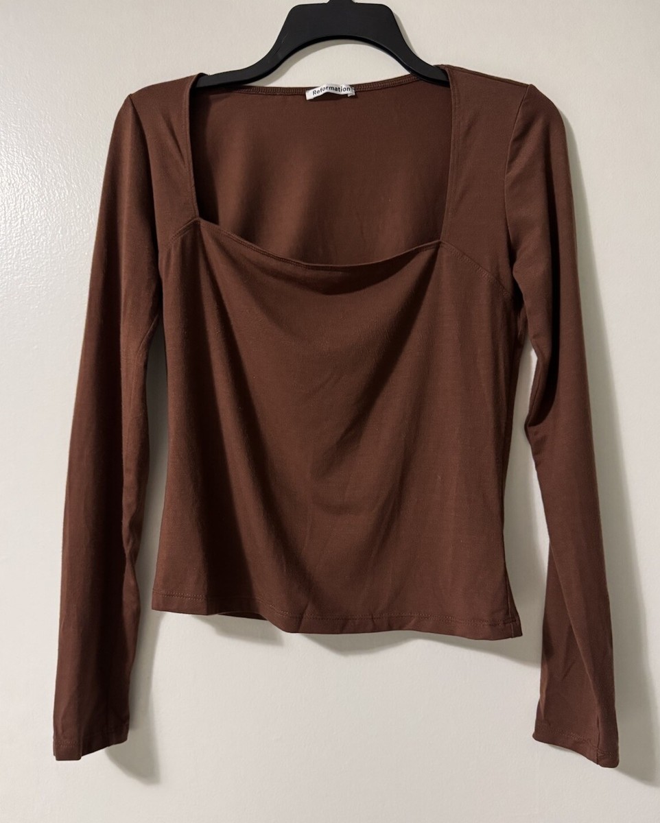 Reformation Knit Top long sleeve size M LYMI/RN143248 | eBay