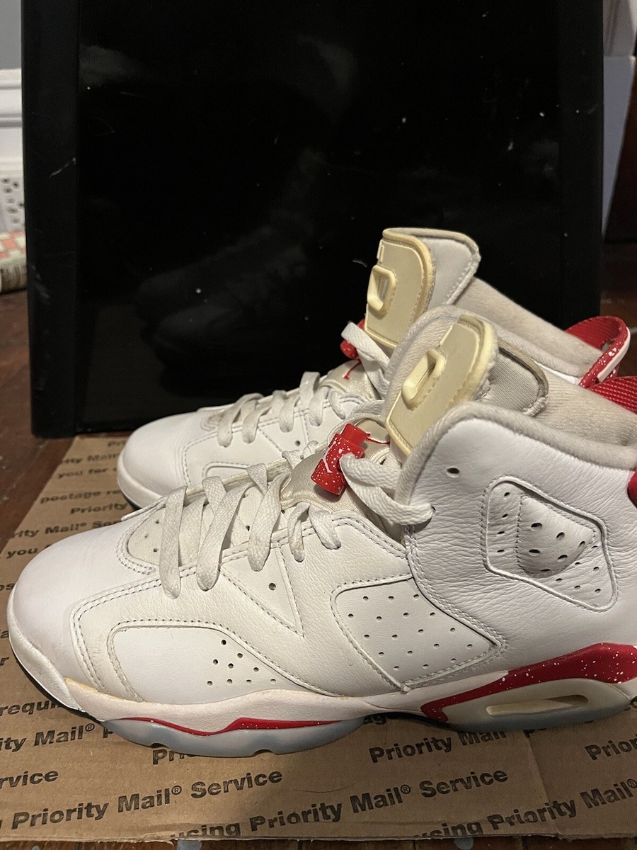 Size 7 - Jordan 6 White and University Red 2022 195870552985| eBay