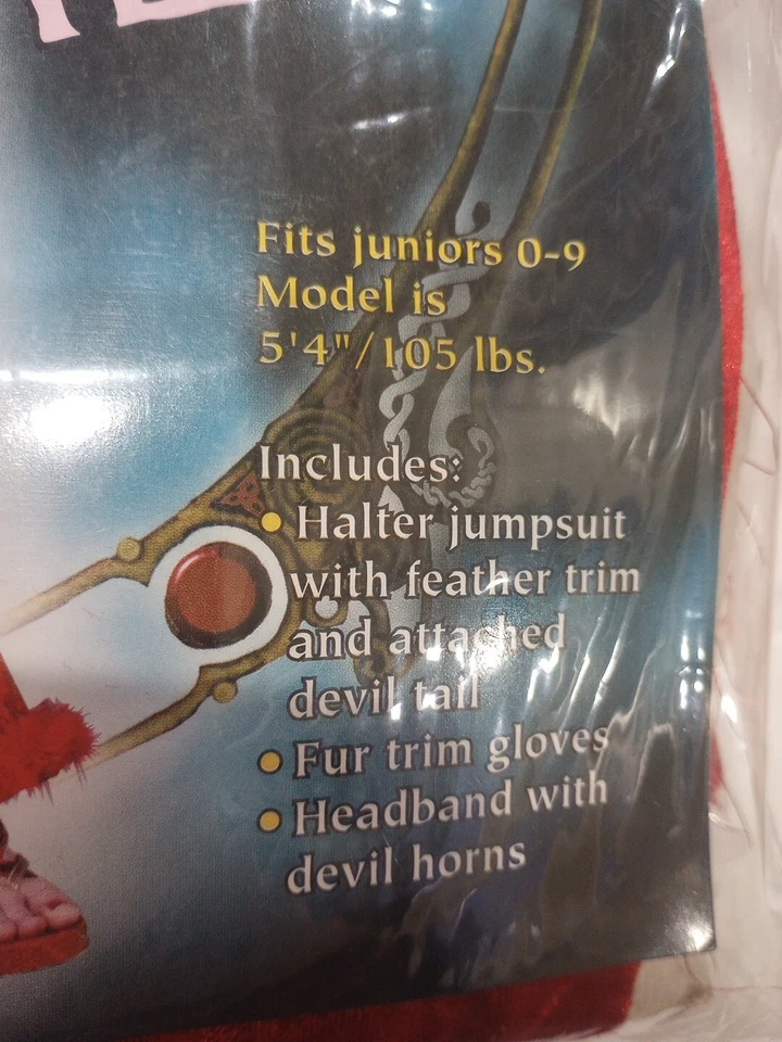 DEVILISH DEVIL TEEN VELVET COLLECTION Cosplay Halloween Costume Fun World - Image 2 of 4