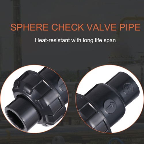UPVC Check Valve Back-pressure Flap Non-return One-way for Water Conducting - Picture 12 of 12