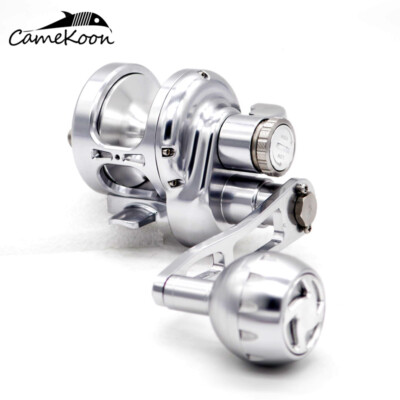 CAMEKOON Metallrolle 4,9:1 Meer See Spinnfischen Multi Angelrolle Trollingrolle