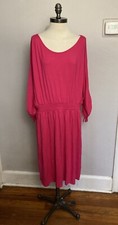 Lane Bryant Pink Dress Split Sleeve 18/20 Stretch NWT