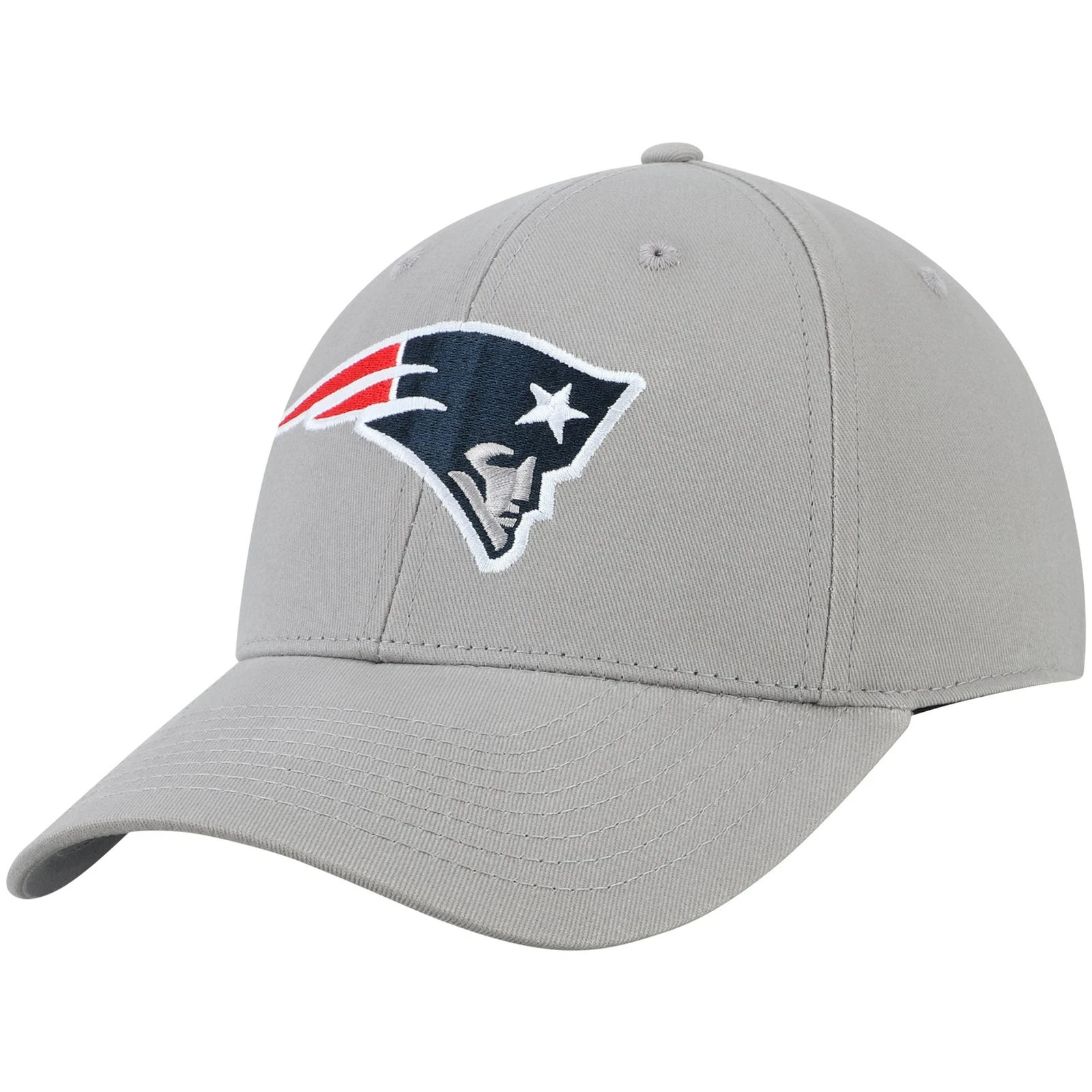 New England Patriots Youth Gray Embroidered Baseball Cap