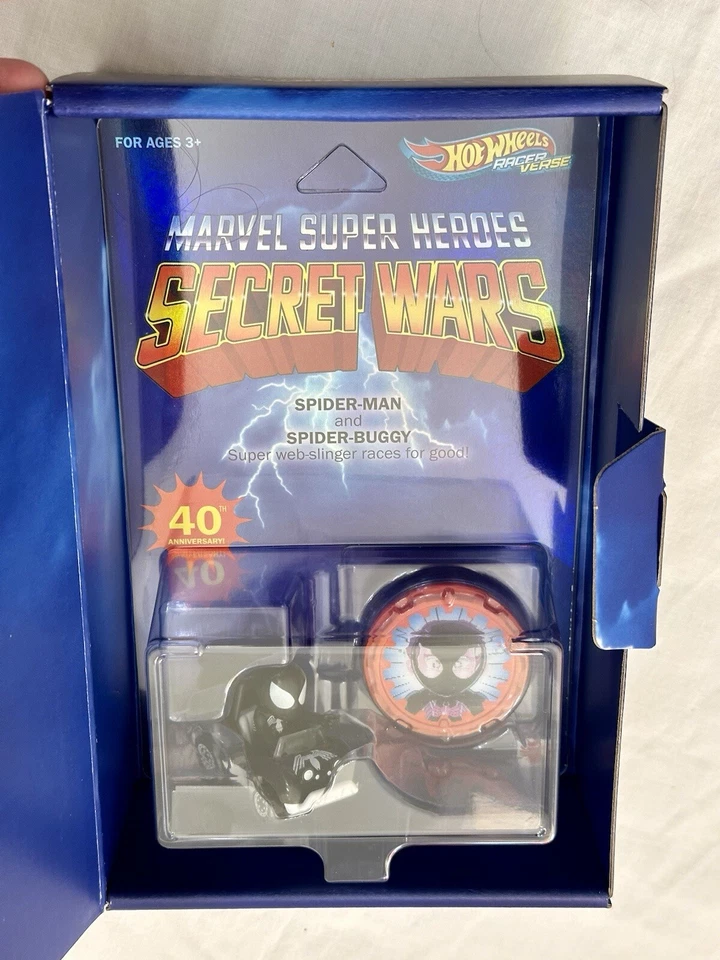 2024 SDCC Эксклюзив Marvel Secret Wars Hot Wheels Гоночный Стих СИМБИОТ Человек-паук - Изображение 2 из 4