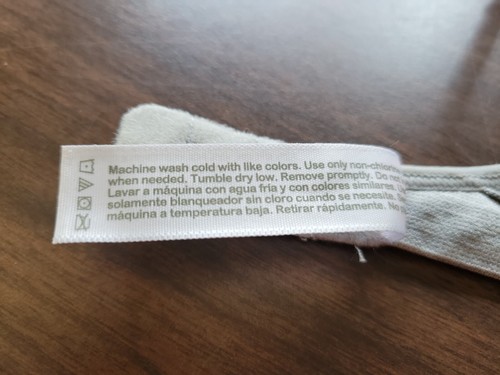 Wonder Nation Girls Bra size 36 Gray #LOVE Graphic Lightly Lined Spaghetti Strap - Picture 13 of 13