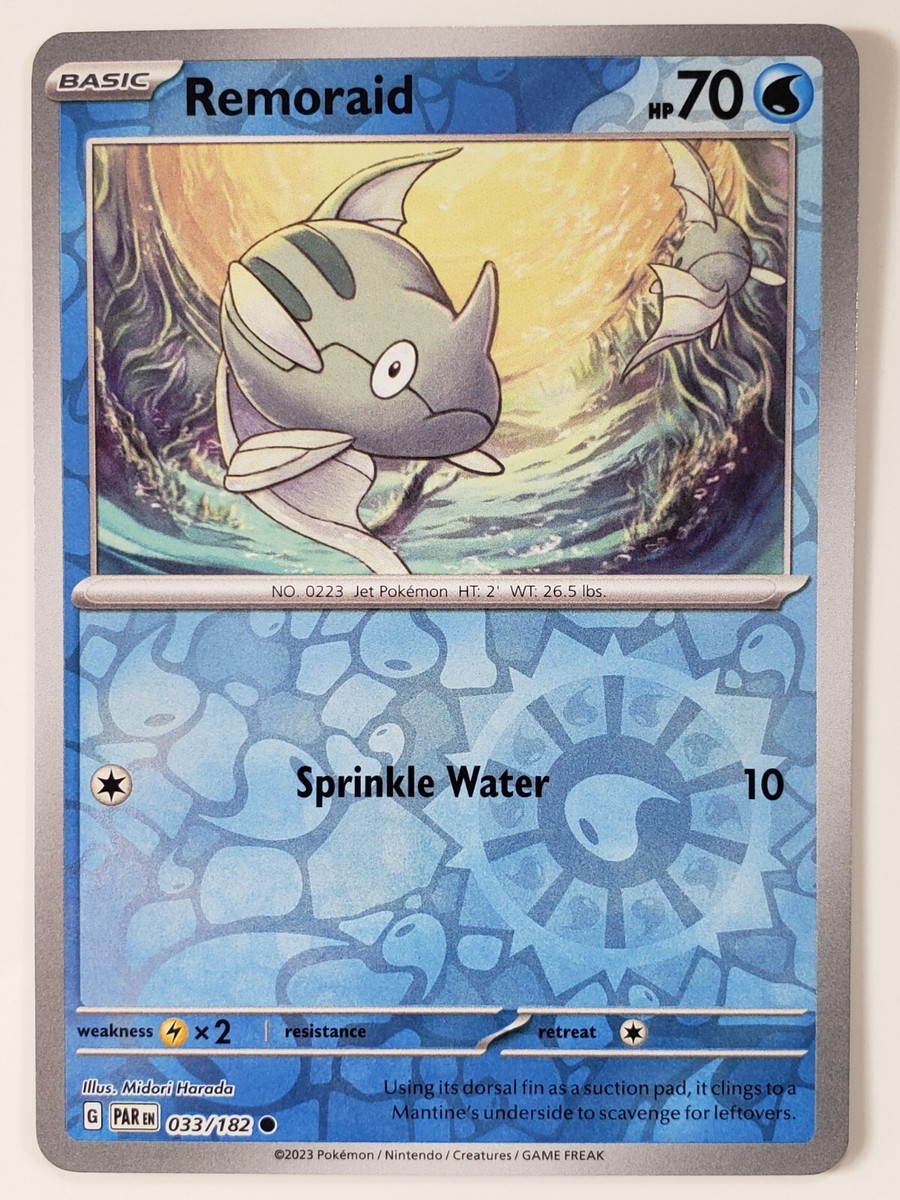 REVERSE HOLO Remoraid 033/182 NM / M - Paradox Rift Scarlet Violet