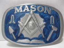 Belt Buckle 1802 - Mason - PEWTER