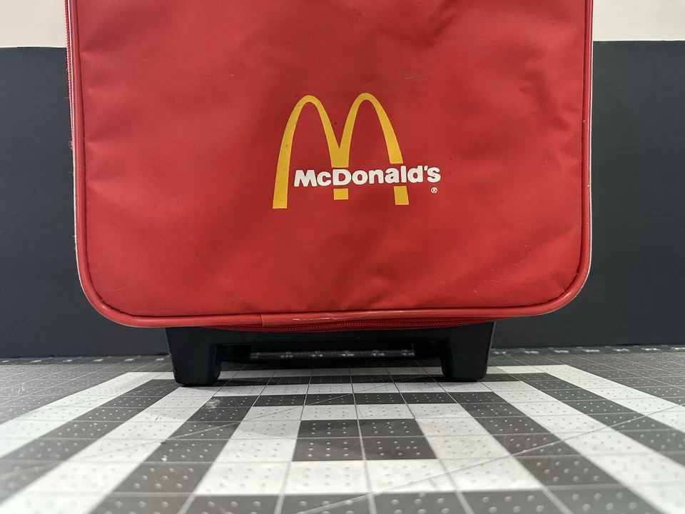 Vintage McDonald's Suitcase Kids Travel Case French Fries Luggage Advertsing 80s - Image 4 of 4